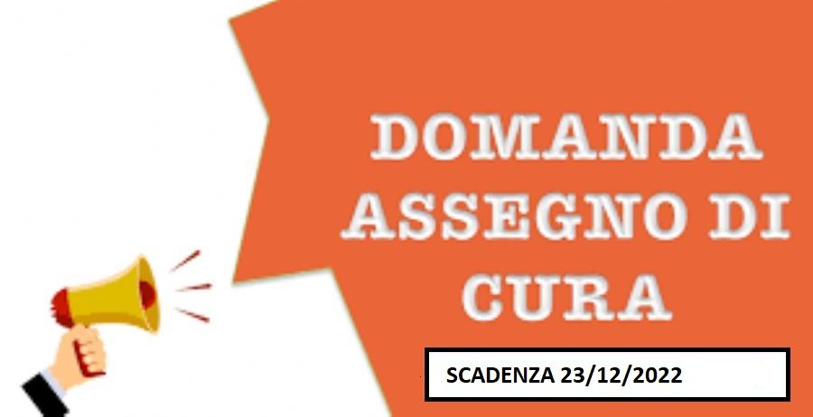  AVVISO PUBBLICO PER LA PRESENTAZIONE DELLA DOMANDA D'ACCESSO ALL'ASSEGNO DI CURA PER ANZIANI NON AUTOSUFFICIENTI - BANDO 2022